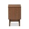 Baxton Studio Hildon Mid-Century White and Walnut Wood 2-Drawer Storage Nightstand 136-7493 - alternate 2